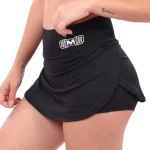 Short falda deportivo negro para mujer