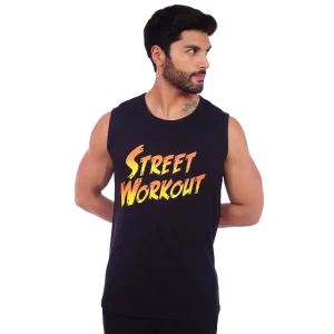 Polo Manga Cero modelo "Street Workout" color Negro