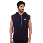 Negro / pasador azul