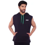 Negro / pasador verde