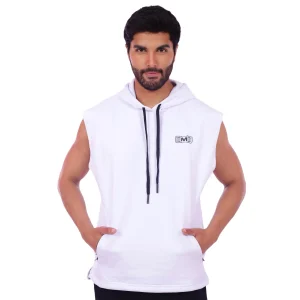 Polera Manga Cero color Blanco con Negro