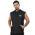 Polera manga cero negra para hombre