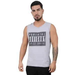 Polo Manga Cero modelo "Parental Advisory" color Plomo