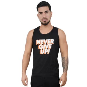 Bividi deportivo modelo "Never Give Up" color Negro