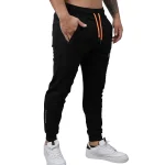 Negro / pasador naranja