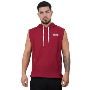 Polera Manga Cero color Rojo con Blanco