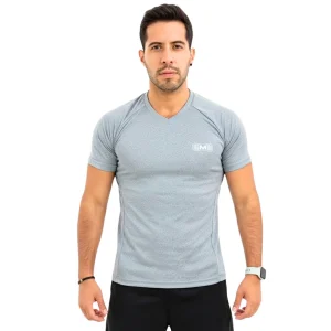 Polo Deportivo color Plomo Jaspeado