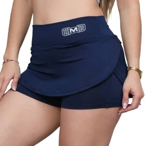 Short Falda Deportivo color Azul Acero